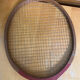 Paire raquette ancienne badminton player bois vintage