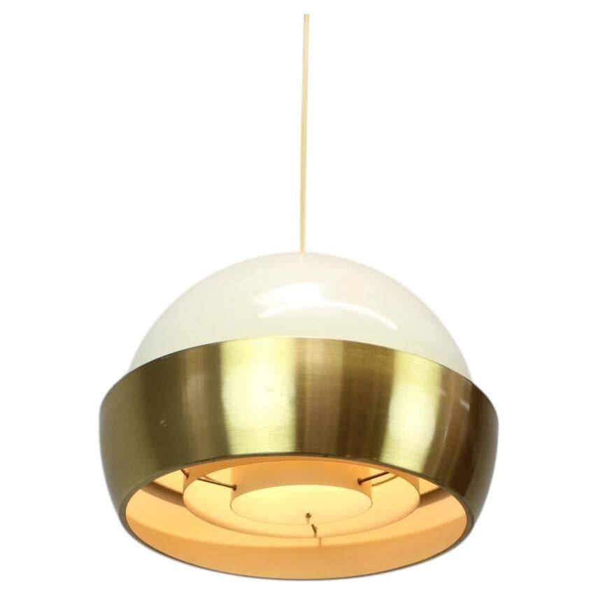 Ssuspension « space age » de Carlo Nason, italienne, moderne du milieu du siècle dernier, 1970