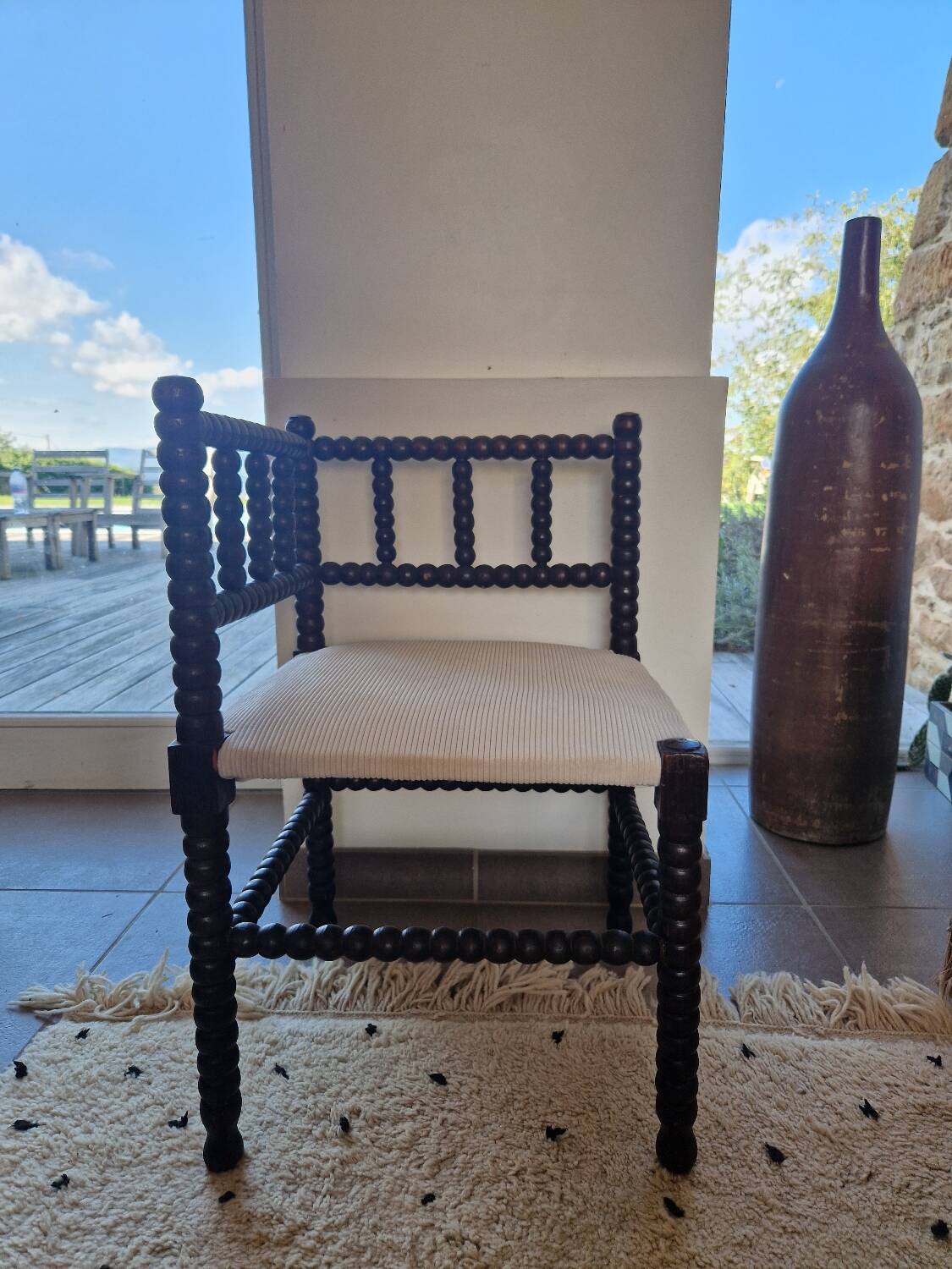 Chaise coin de feu