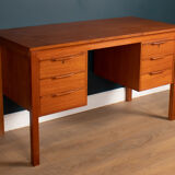 Retro Danish Mid Century Danish Teak Desk By Bent Silberg Mobler