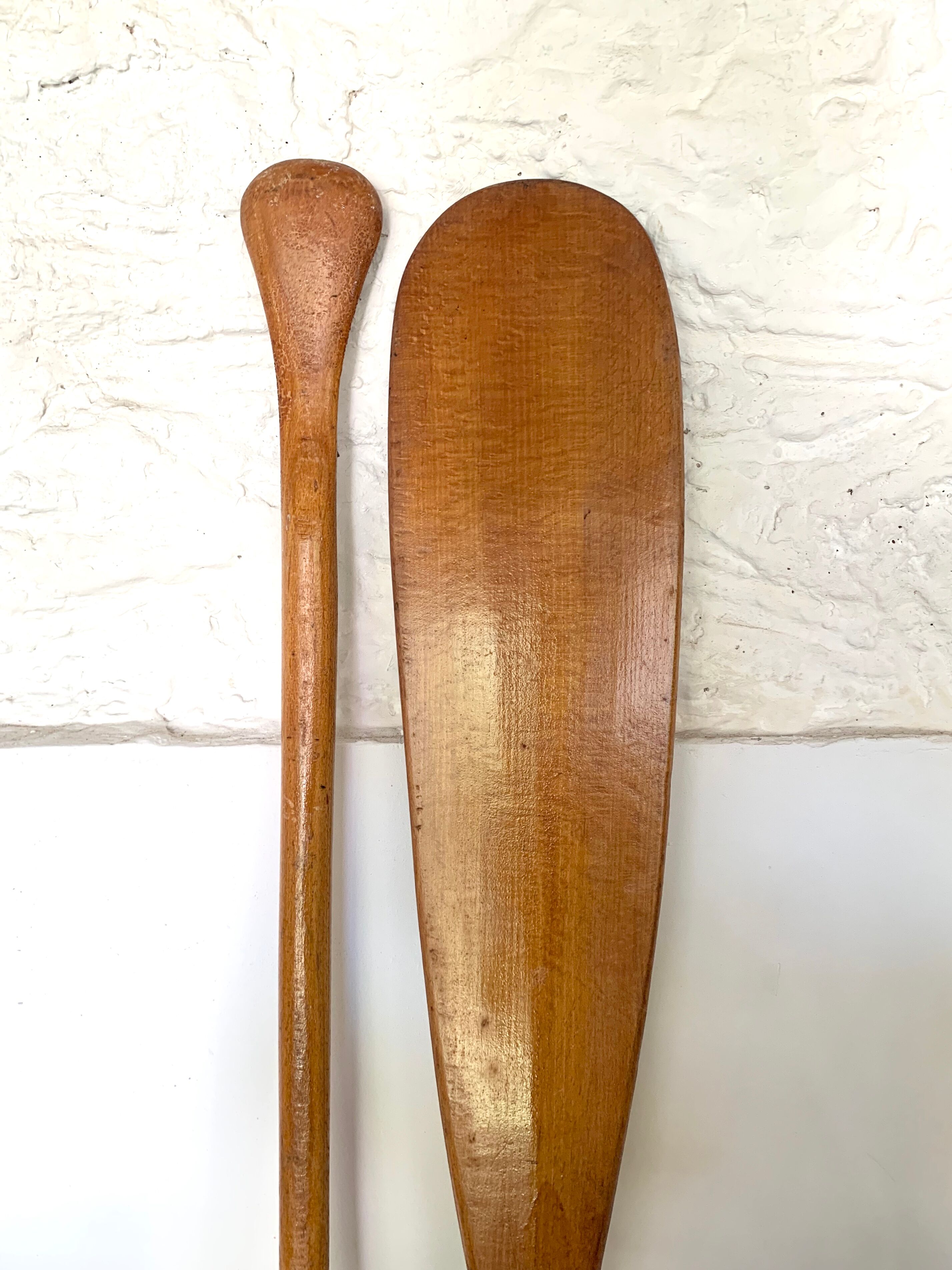 Lot of 2 paddles canoe vintage