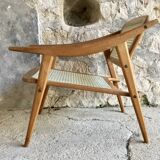 Cane armchair by Michel Ducaroy for SNA Roset - design 1950