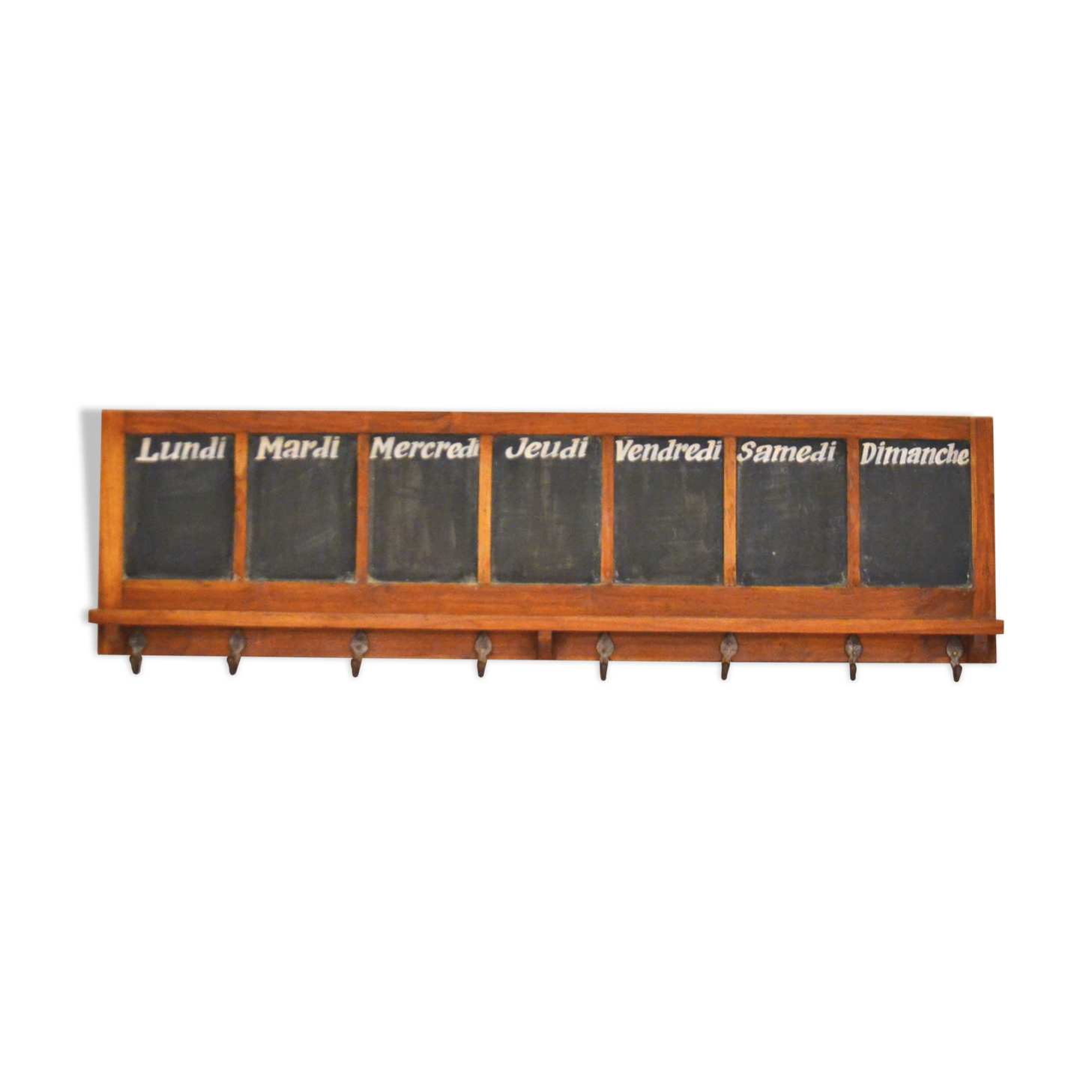 Coat rack wall days of the week