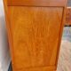 Commode vintage bois, galon blanc
