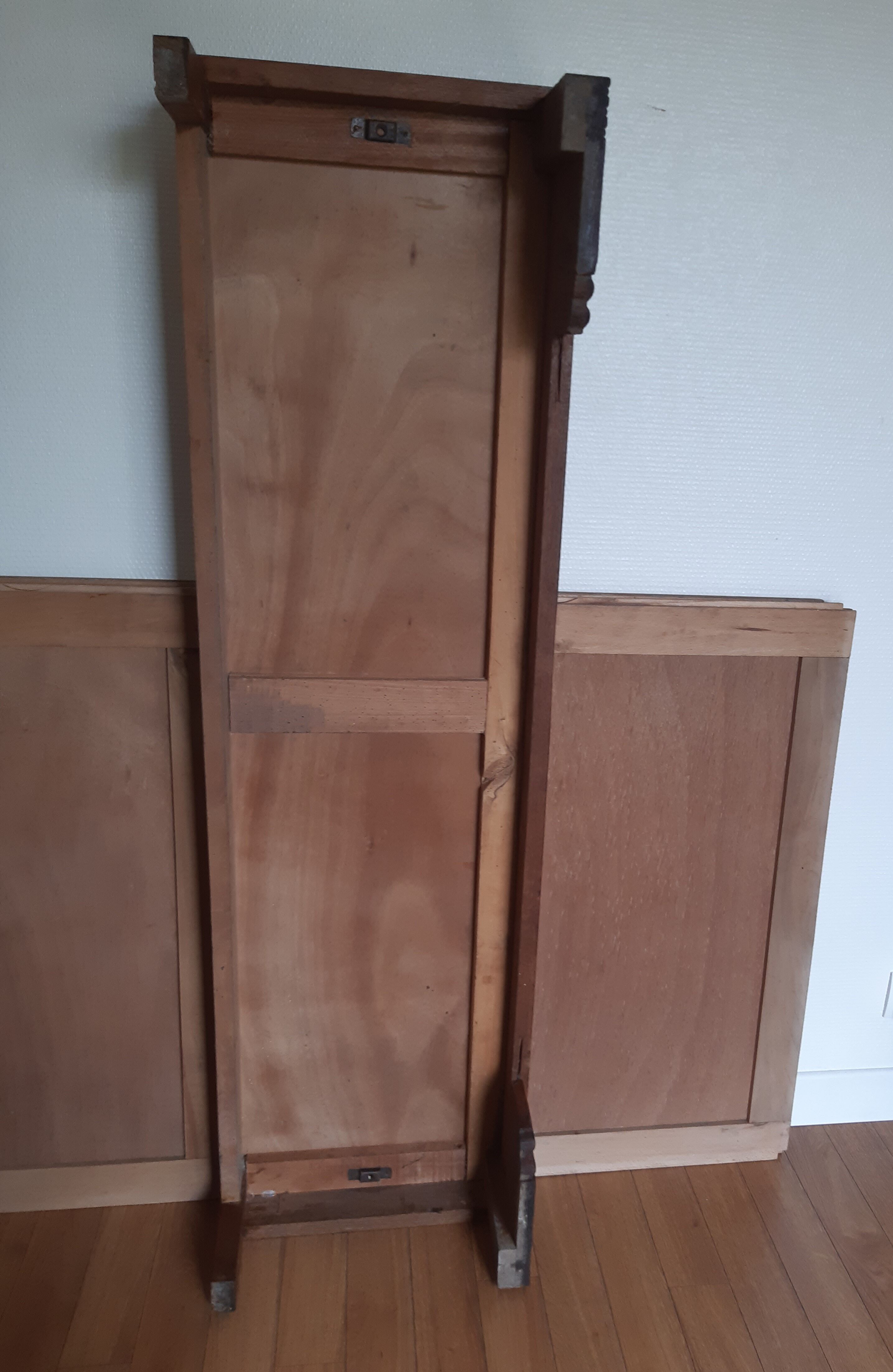 3-door Art Deco Parisian wardrobe and bevelled mirror