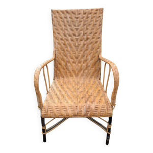 Fauteuil en rotin à - ancien