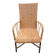 Antique high-back rattan armchair