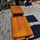 Pair of cherry wood bedside tables from the mid-20th century.