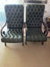 2 Chesterfield armchairs