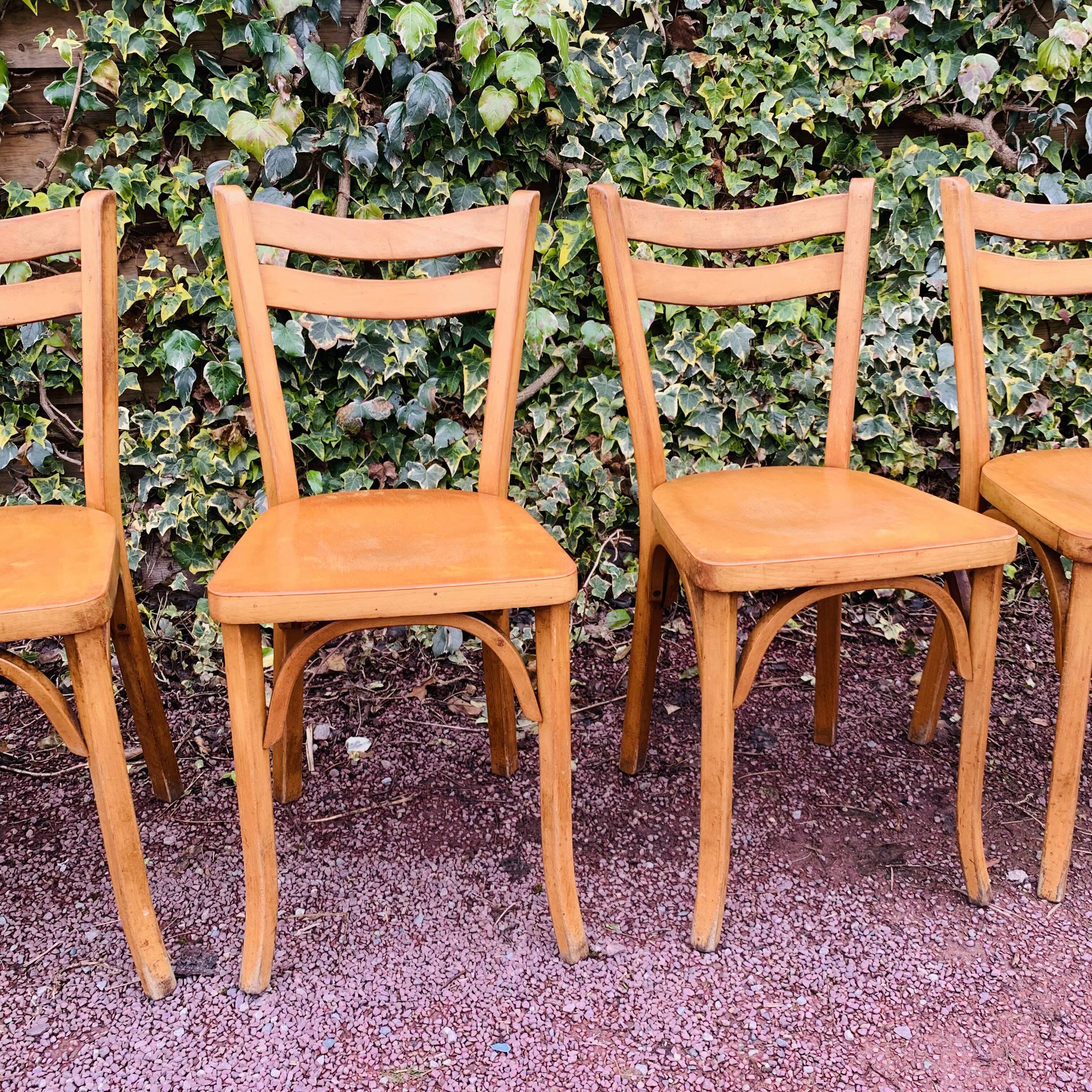 Set of 6 60s bistro chairs