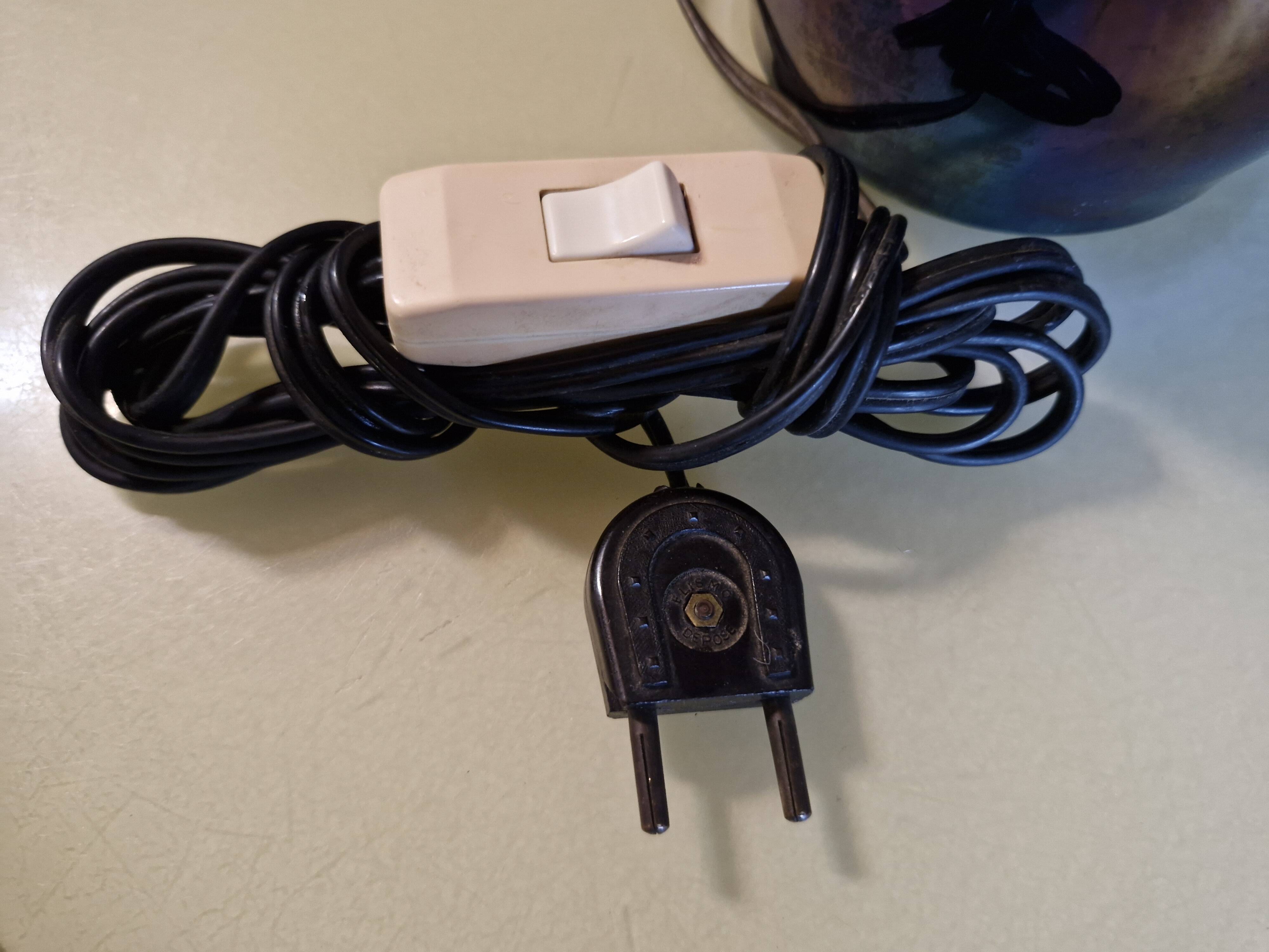 "Verceram" Ceramic lamp base from the 1960s - Pearlescent Glaze & I