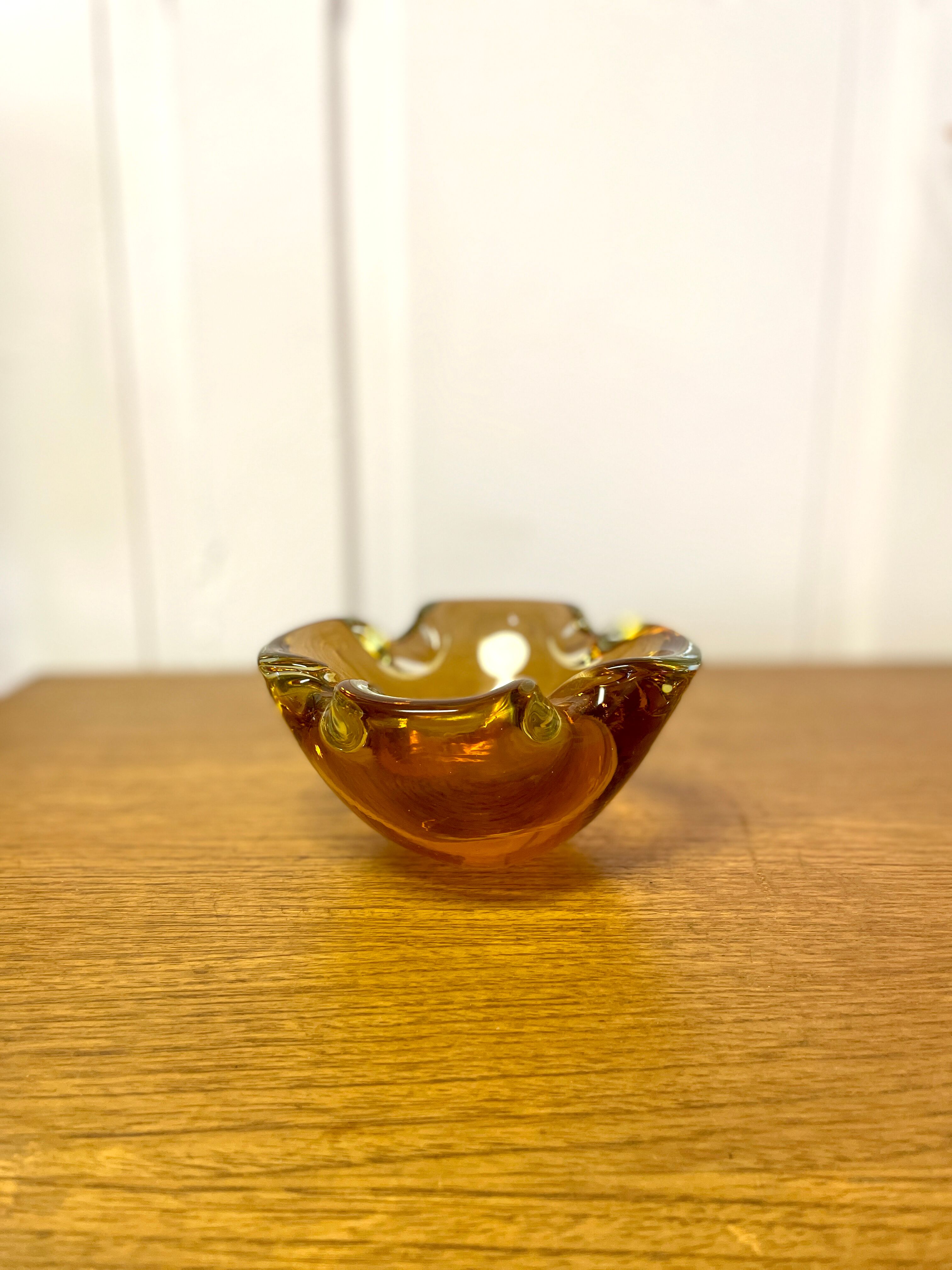 Murano 50's glass pocket or ashtray