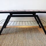 Coffee table of the "cloutier brothers" in lava stone 50s