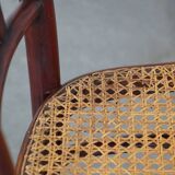 Original vintage Thonet design bistro chair with matte seat