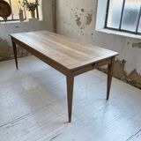 2m oak farm table