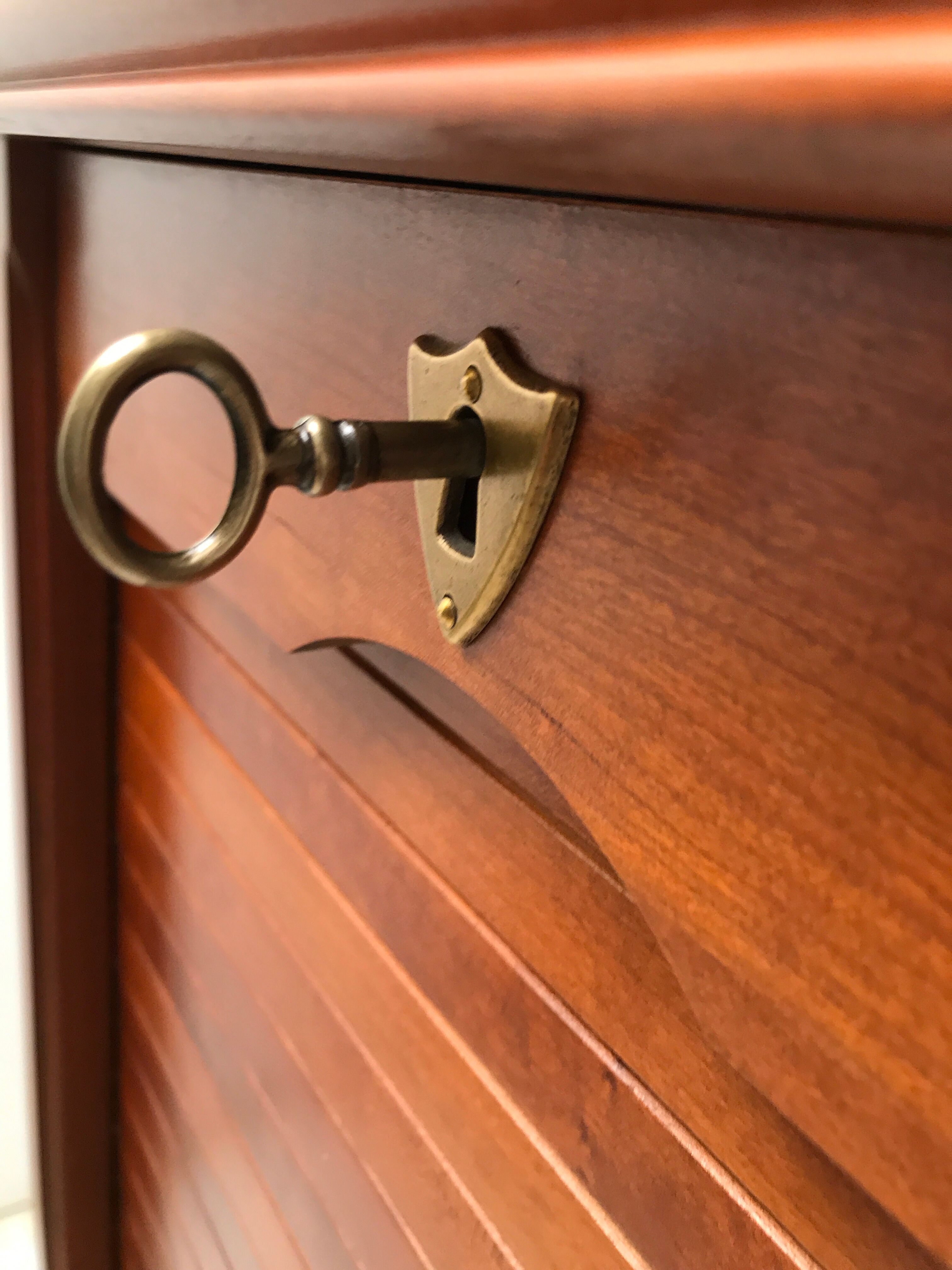 Louis Philippe style curtain binder cabinet