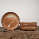 6 stoneware dessert plates