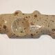 empty pocket in ceramic or stoneware 1970 Scandinavian style