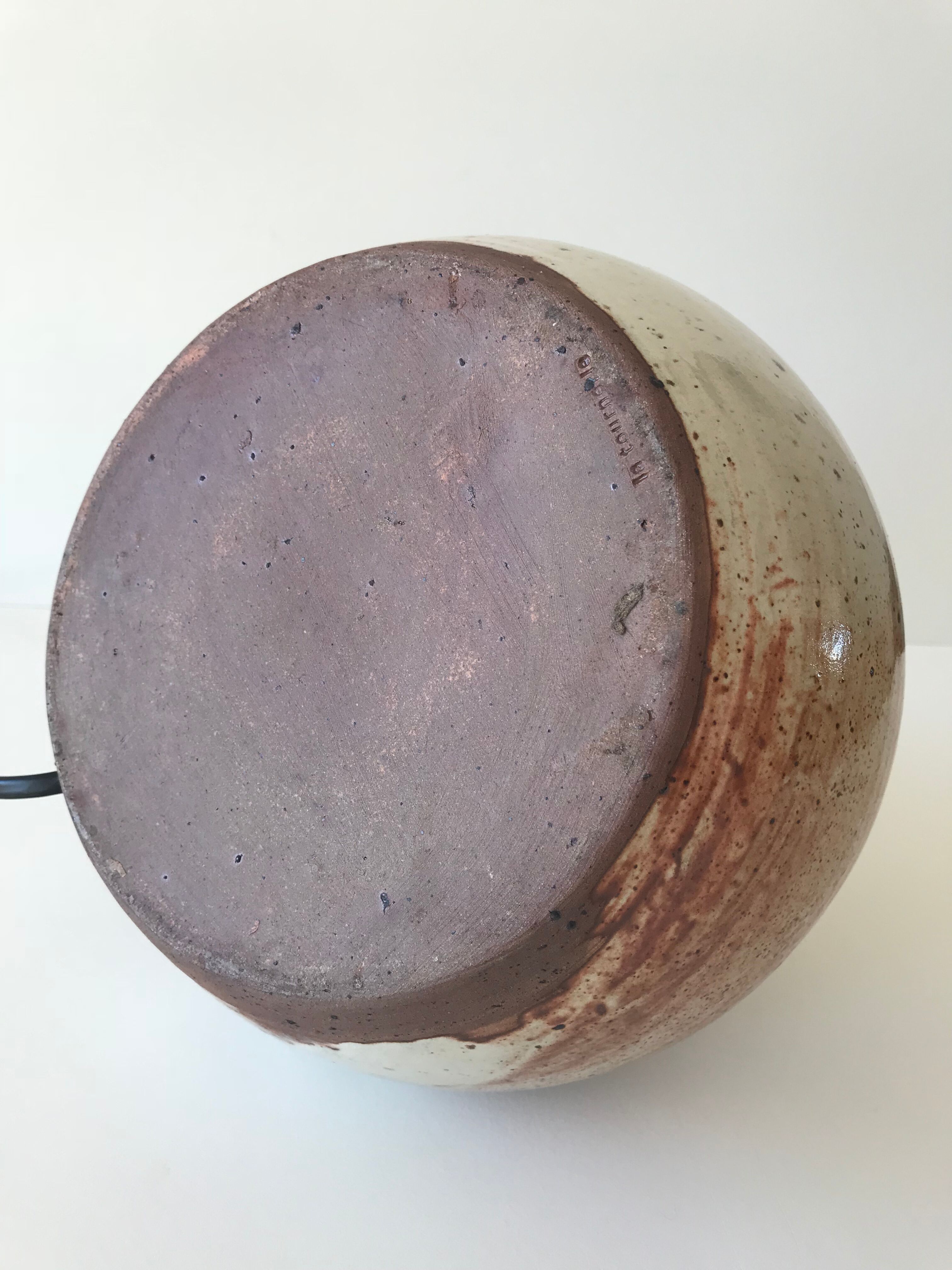Lampe en grès