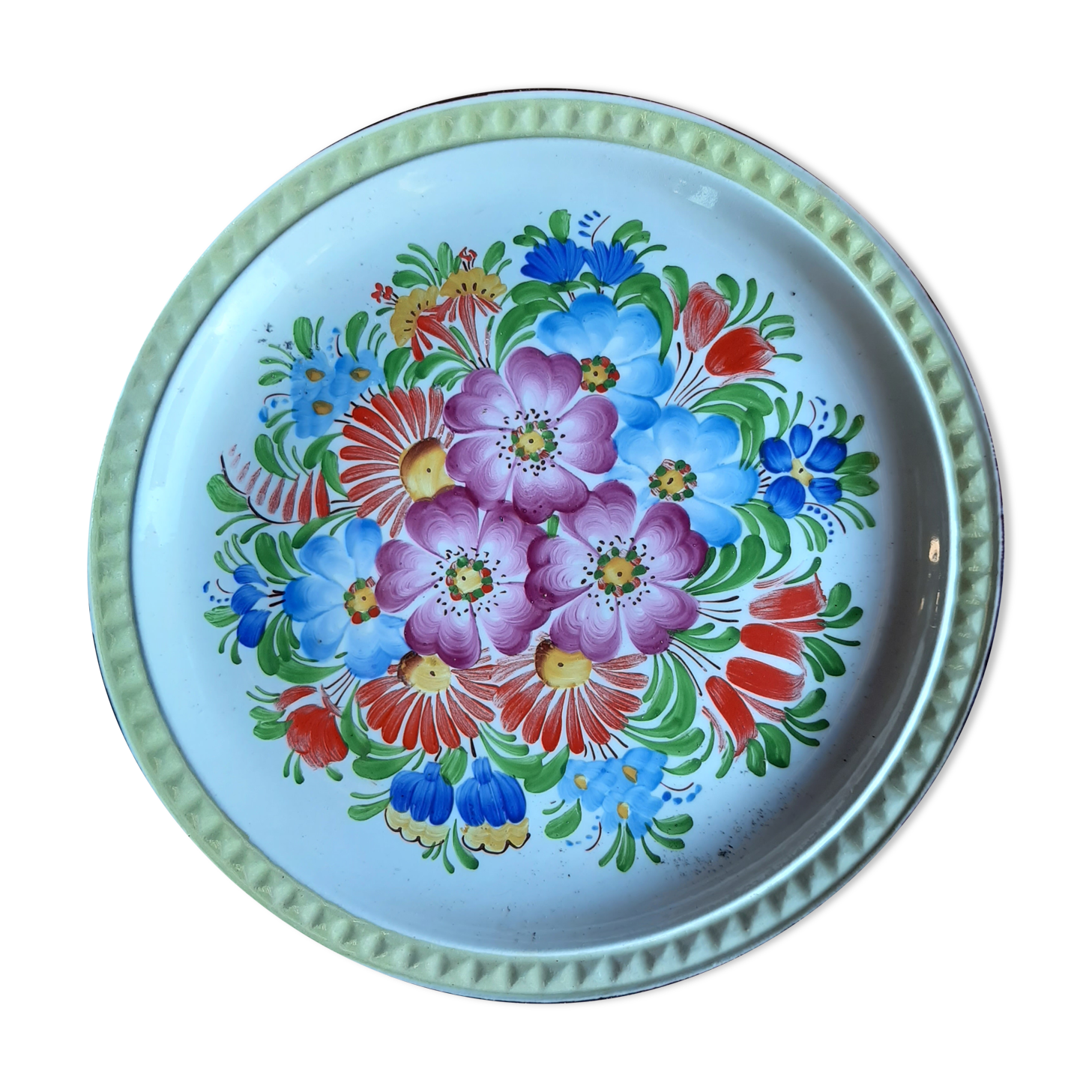 Flower plate Ditmar Urbach Czechoslovakia