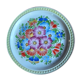 Assiette fleurie Ditmar Urbach Tchécoslovaquie