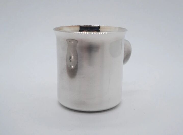 Christofle silver metal mug