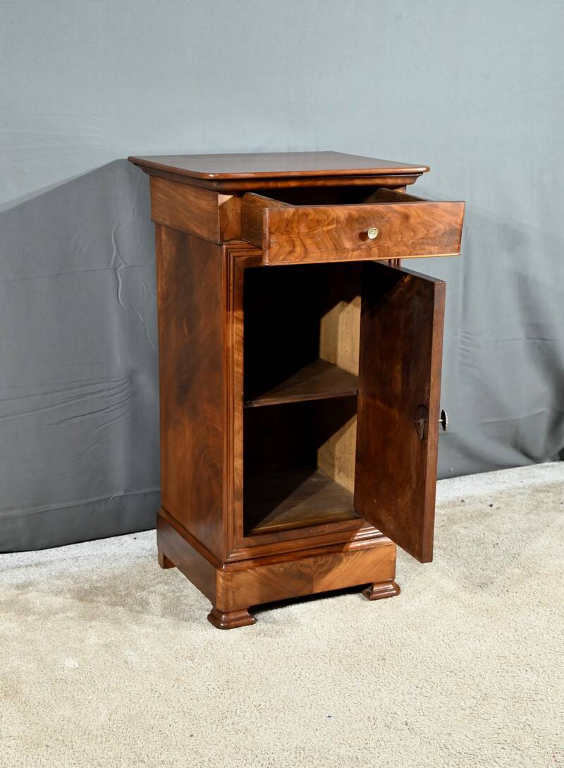 Mahogany Bedside Table, Restoration style – 2nd part 19th century