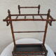Porte parapluie en bois imitation bambou