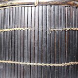 "Tampung" box, bamboo and leaf Indonesia, Lombok early 20th century