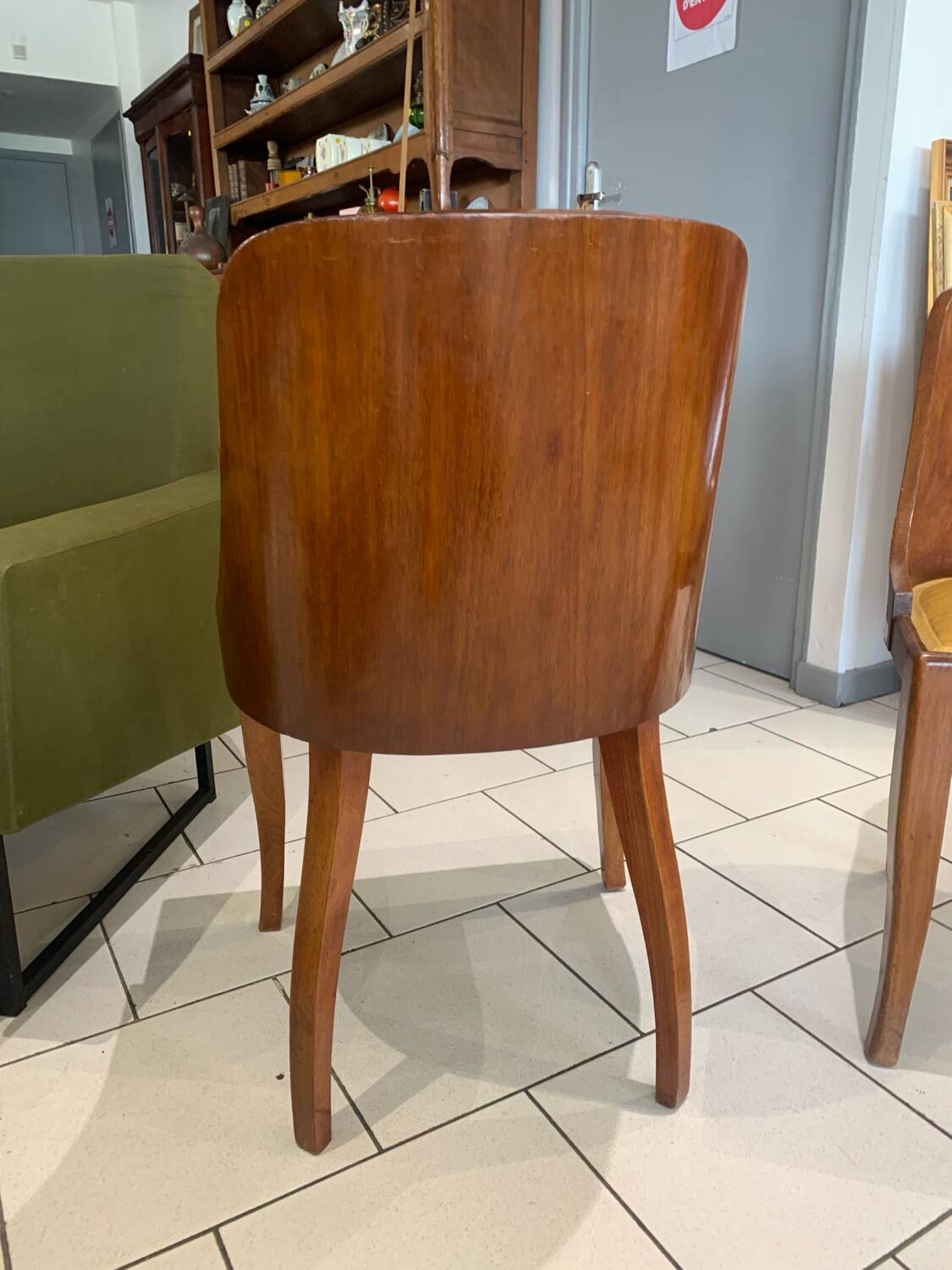 Paire Chaise Gondole Art Deco De Coene Circa 1930