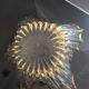 Free-form crystal bowl with fine gold gilding – Vintage 1950s/1960s
