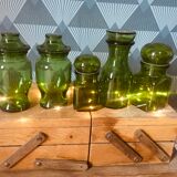 Lot de pots d’apothicaire