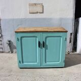 Parisian buffet pâtine blue