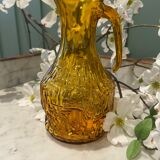 Amber glass carafe