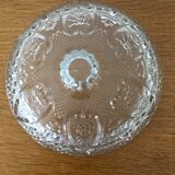 Bonbonnière avec couvercle en verre taillé