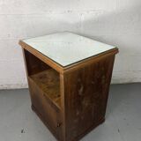 Table de chevet ou  d’appoint avec plateau miroir