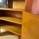 Meuble de rangement vitré en bois, 1960