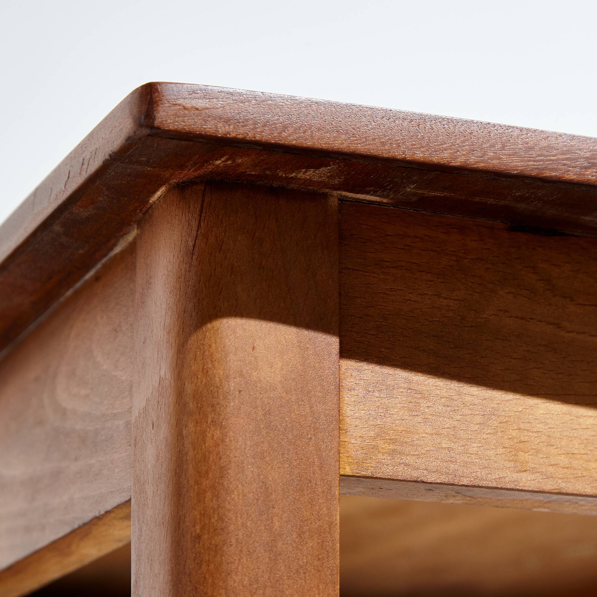 Restored teak and beech desk