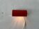 Simple red metal wall light from the AGE, 1970s, Germany.