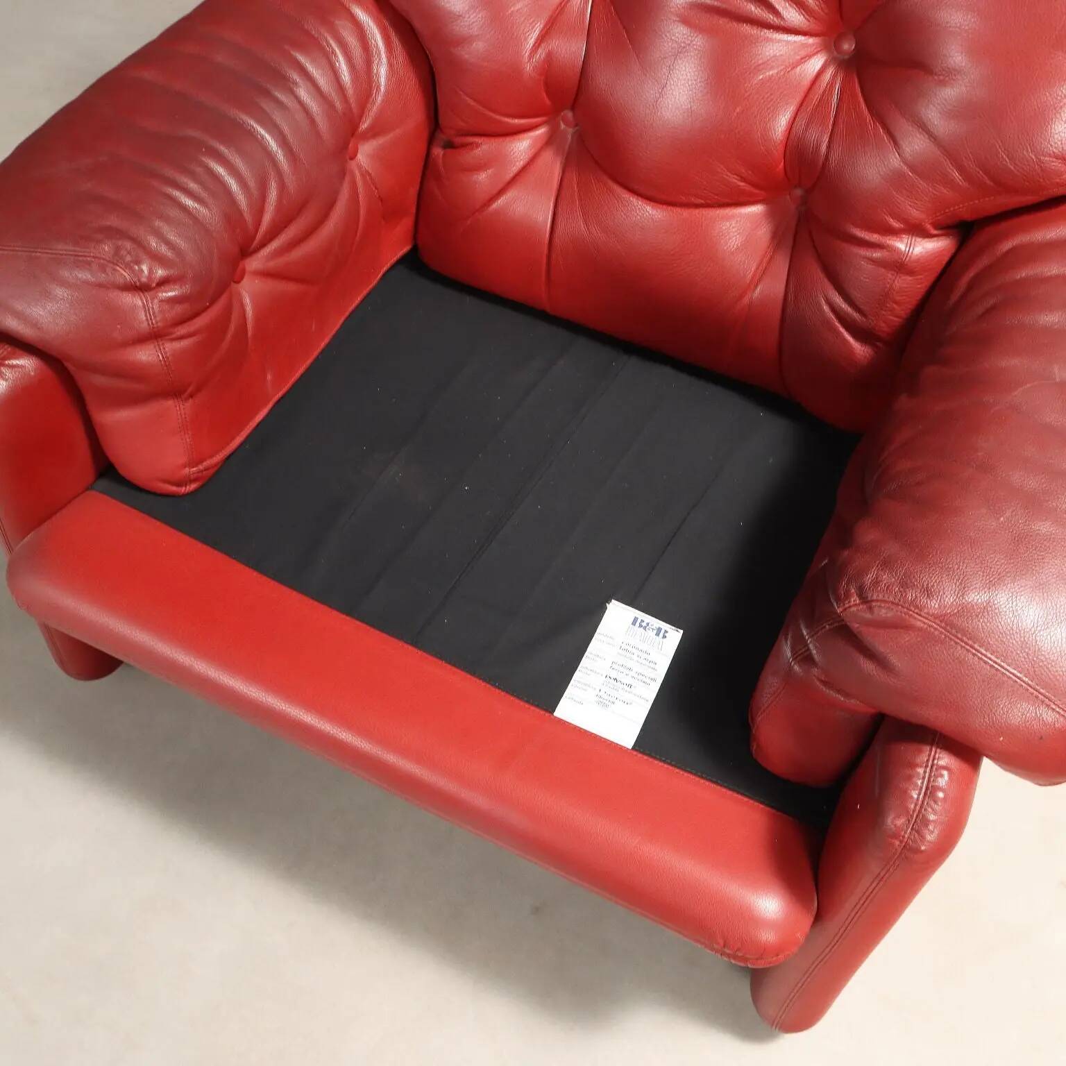 B&B Coronado armchair, vintage design by Tobia Scarpa, 1970s-80s.