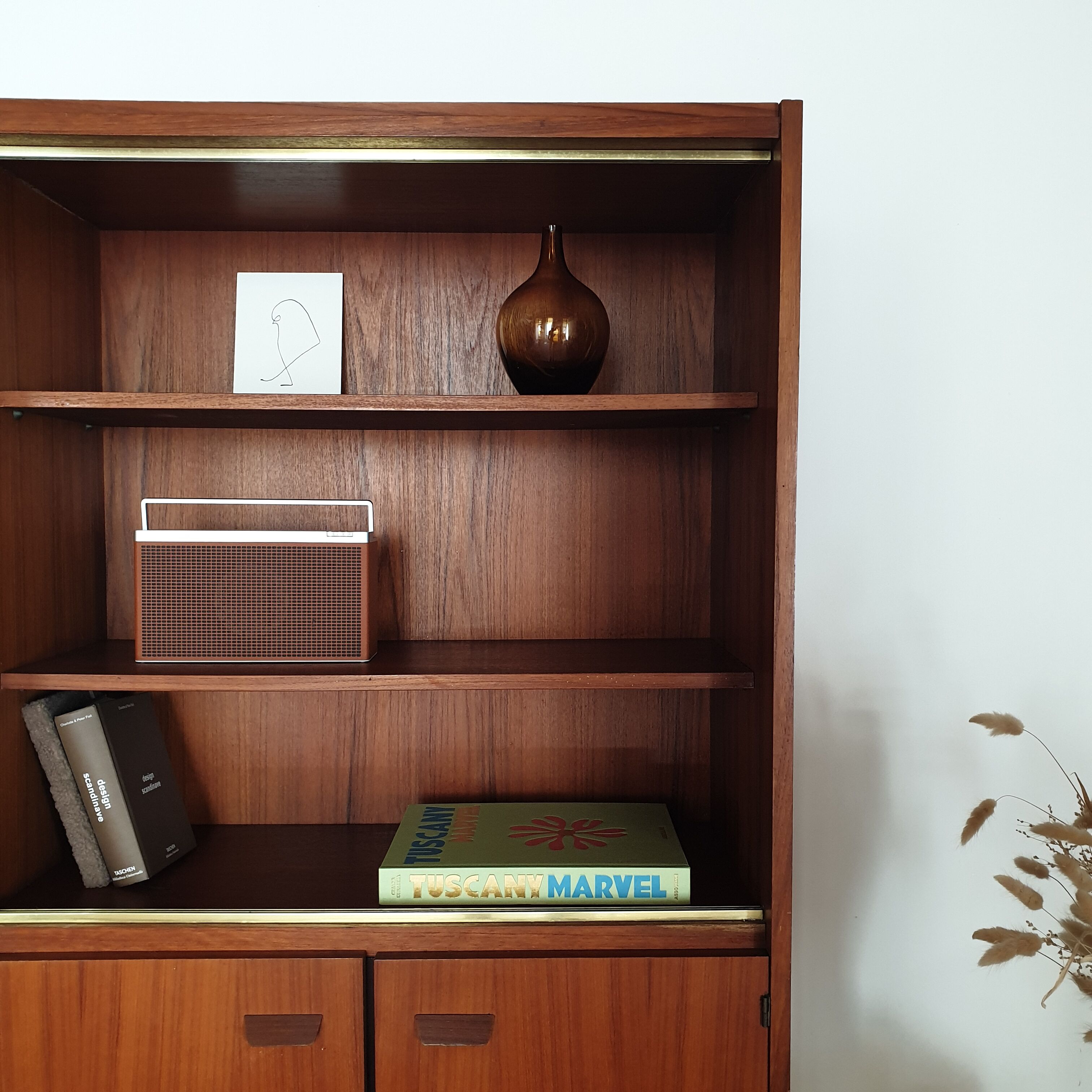 Vintage furniture library 60s teak