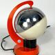 Space age Italian metal and plastic table lamp from 60s