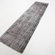3x10 Rug For Hallway Gray Blue Turkish Vintage Runner Rug, 81x306Cm