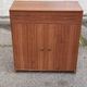 1980s Scandinavian wooden shoe storage cabinet dresser