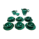 Coffee/tea service Saint-Clément model 4044 green enamelled gold – Art Deco