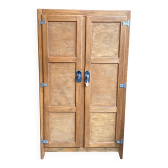 Art Deco solid wood wardrobe