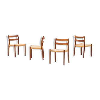 4 dining chairs ‘model 84’ by Niels O. Møller for J.L. Møller, Denmark, 1960’s