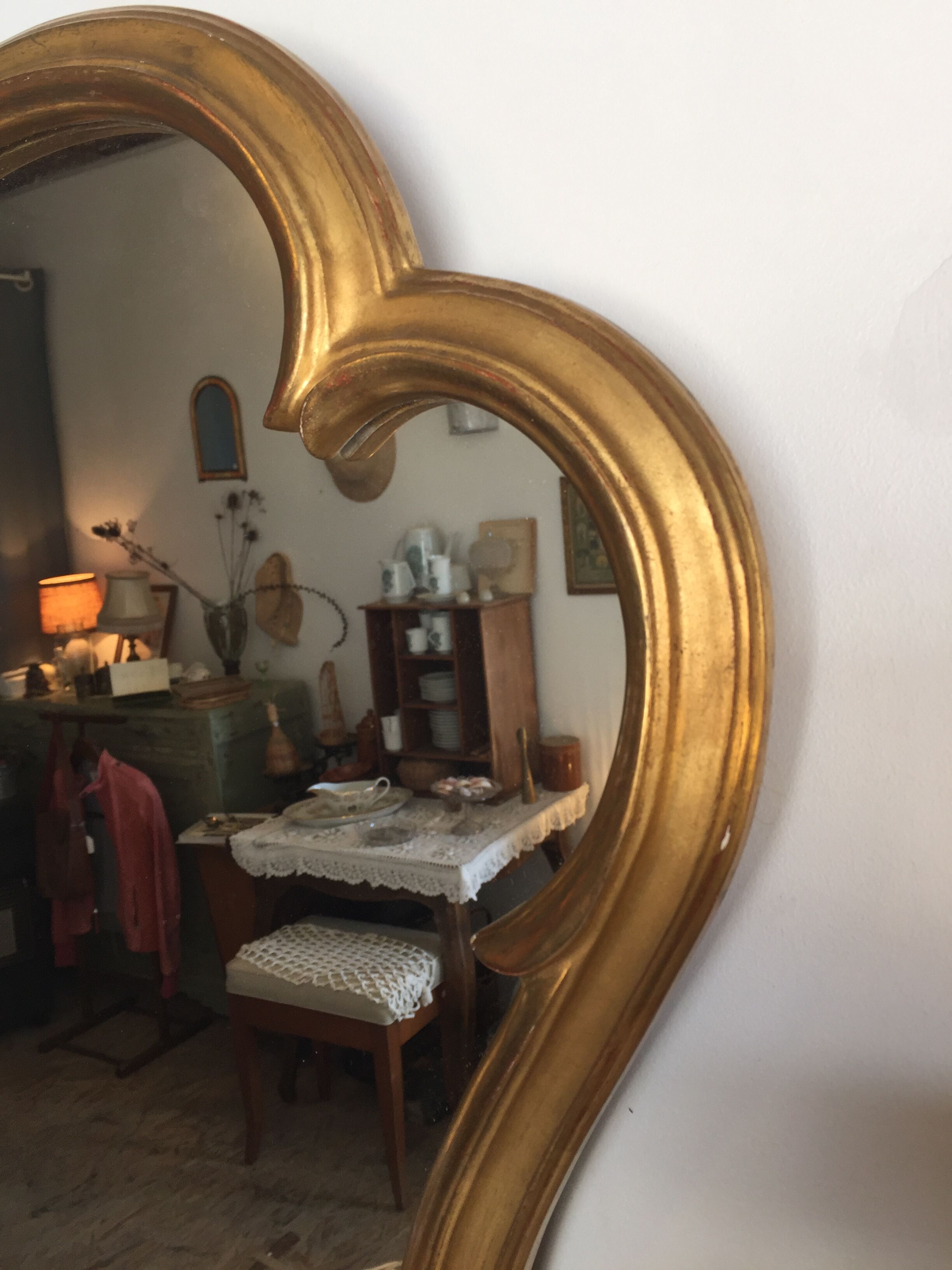 Golden mirror 48x63cm