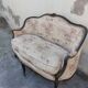 Sofa bench louis XV carved basket