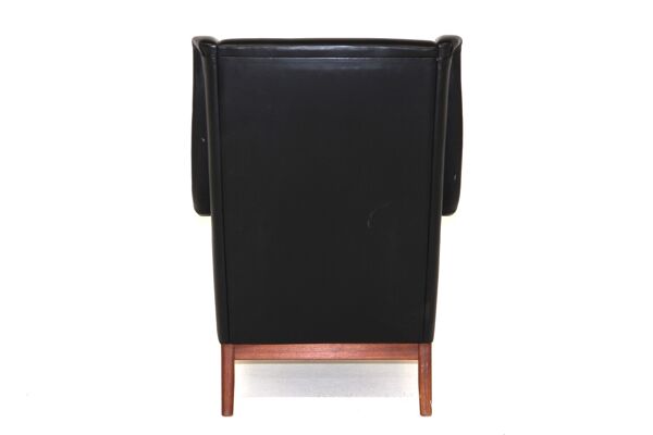 Fauteuil en cuir, Karl Erik Ekselius, Suède, 1960